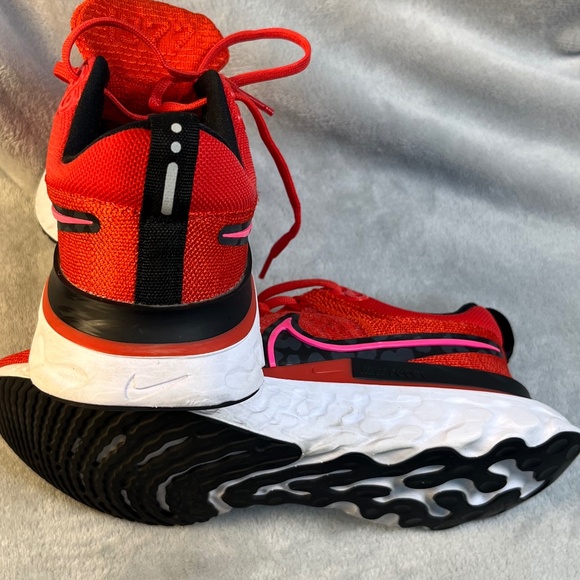 NIKE Women's React Infinity Running Shoes sz 7.5 Good Used Condition Red-Orange - Picture 12 of 13